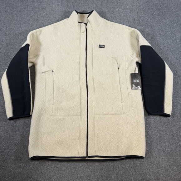 Mountain Hardwear Jackets & Blazers - Mountain Hardwear HiCamp Fleece Jacket Womens Medium Cream White Long Full Zip